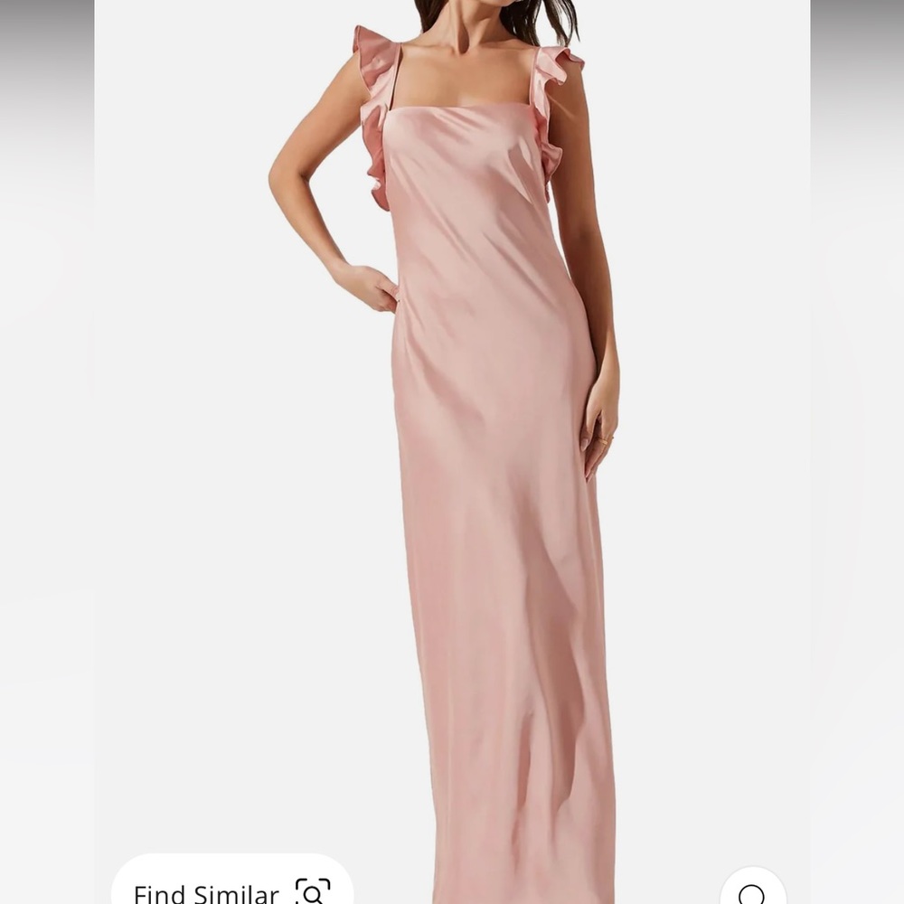ASTR the label “Bryna” blush satin bridesmaids dress!